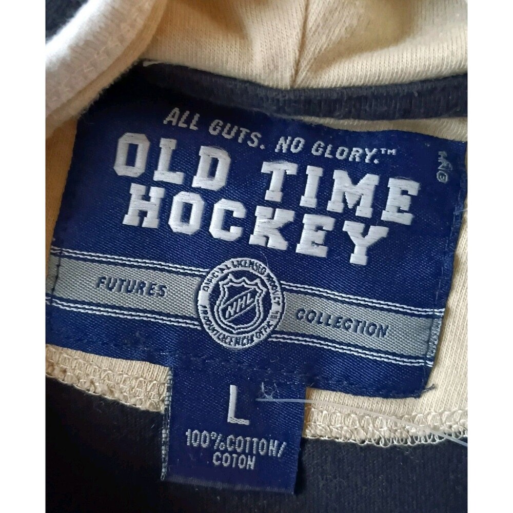 Vintage Pittsburgh Penguins Hoodie Kids Size Large Embroidered Black Sweatshirt - Picture 4 of 8